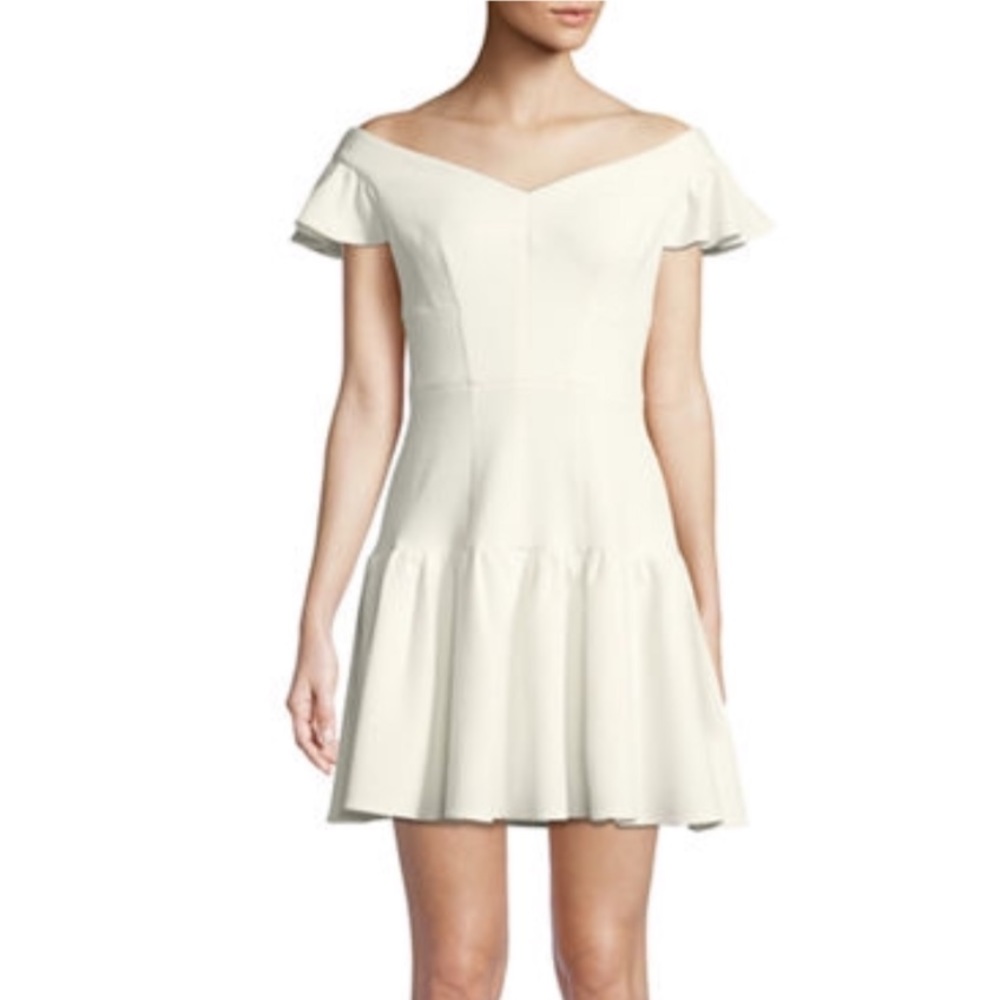 Rebecca Taylor Off-the-Shoulder Mini Dress